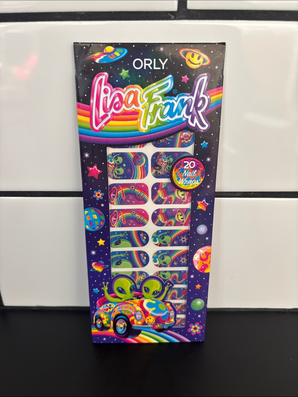 NWT ORLY x Lisa Frank Zoomer & Zorbit Alien -Nail Wraps - Limited Edition